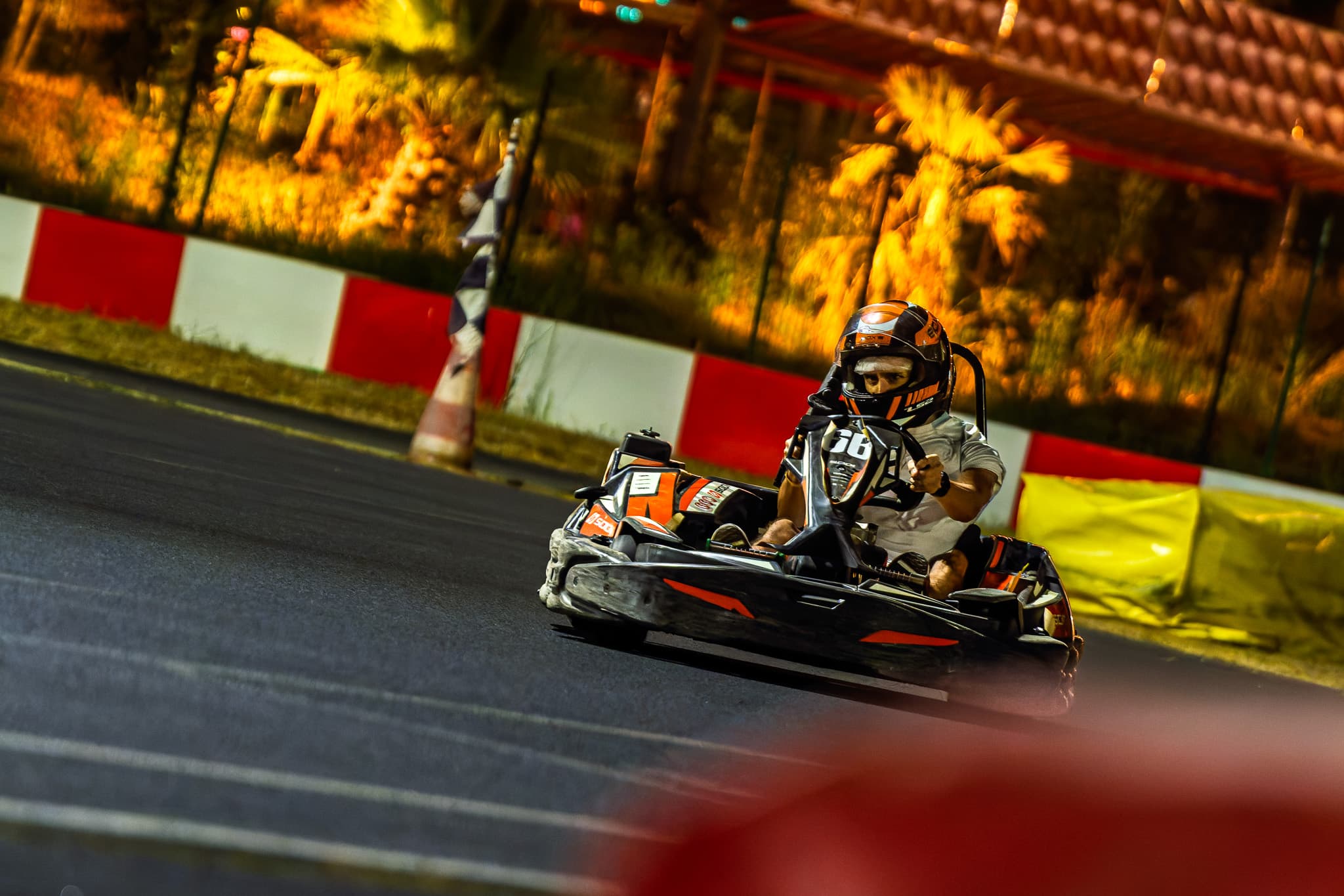 Ambiance nocturne sur la piste